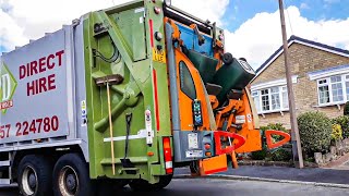 Mercedes Benz Econic Bin lorry on Garden Waste LLE [upl. by Urien]