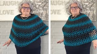 PERFECT GIFT PONCHO  FREE CROCHET PATTERN [upl. by Donall]