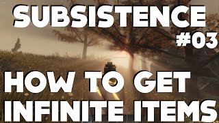 Subsistence Gameplay  HOW TO SPAWN INFINITE ITEMS [upl. by Hadihahs766]