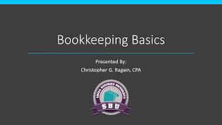 Bookkeeping Basics [upl. by Lanza]