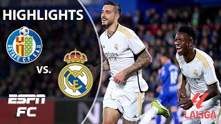 🚨 CLEAN SHEET 🚨 Getafe vs Real Madrid  LALIGA Highlights  ESPN FC [upl. by Pennebaker512]