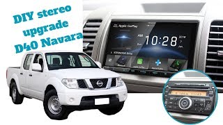 How To Install Stereo in a Nissan Navara D40  Radio Install amp Removal D40 [upl. by Horne]