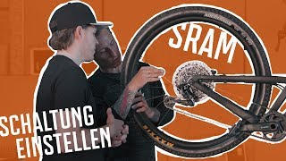 How to Schaltung einstellen  SRAM Eagle [upl. by Ollehto198]