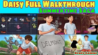 Daisy Full Walkthrough Summertime Saga 0201  Daisy complete Storyline [upl. by Aronow]