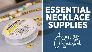 Essential Supplies for Making Necklaces  Jewelry 101 [upl. by Yeclehc820]