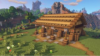 Minecraft Small Aesthetic Horse Stable  Tutorial [upl. by Droffats]