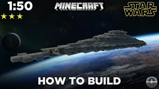 First Order ResurgentClass star destroyer  Minecraft Star Wars tutorial [upl. by Sawtelle]