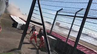 Max Verstappen crash Silverstone 2021 [upl. by Akerdnahs582]