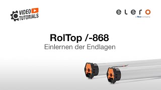 elero Tutorial  Roltop 868 Endlagen einlernen [upl. by Eisele]