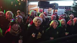 WHAT CHRISTMAS MEANS TO ME Rock Choir at Birkdale Lights Switch On 1st December 2024 [upl. by Dlonyar]