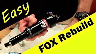 How to Rebuild Fox Shox MTB Shock Trail Breaker [upl. by Teeniv]