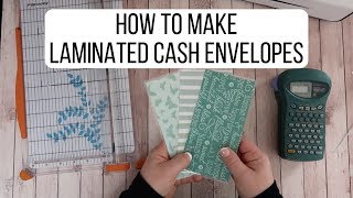 Make Your Own Laminated Cash Envelopes  Dave Ramsey Inspired [upl. by Stephana]