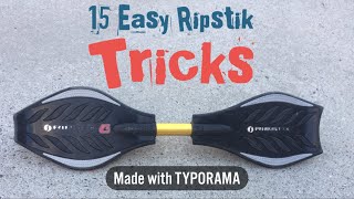 15 Easy Ripstik Caster Board Tricks [upl. by Otrebilif]