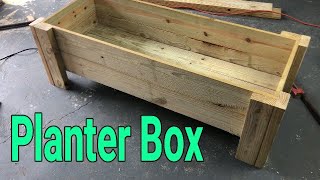 How to build a simple wood planter box [upl. by Tadeas]