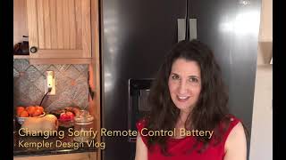 April Changes A Battery For A Somfy Remote Control [upl. by Inimak]