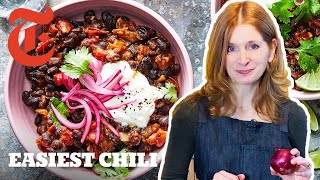 Easy 30Minute Vegetarian Chili  Melissa Clark  NYT Cooking [upl. by Havot]