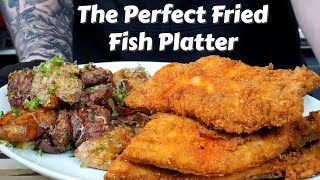 How To Fry Fish Like a Pro Plus My Favorite Potato Recipe Ever  Fathers Day Fish Fry [upl. by Bourn]