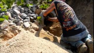 Cleaning Out A Culvert Pipe [upl. by Attennyl]