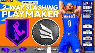 The Most Versatile Build in NBA 2K24 2Way Slashing Playmaker How to Make Upgrade and Use it [upl. by Notneuq]