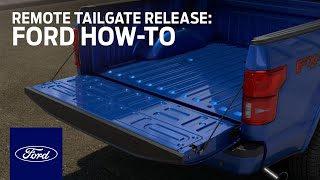 Remote Tailgate Release  Ford HowTo  Ford [upl. by Oniger]