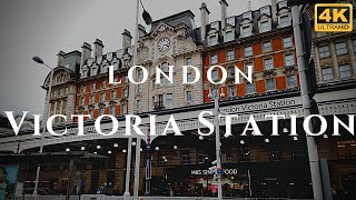 London Victoria Station Walk Through England 4K [upl. by Ylim353]