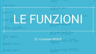 Funzione Indice  Excel Facile [upl. by Annmaria]