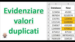 Individuare ed evidenziare valori duplicati con Excel [upl. by Asillem569]