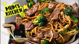 ​Easy Beef and Broccoli Noodles  Marions Kitchen [upl. by Nonnek]