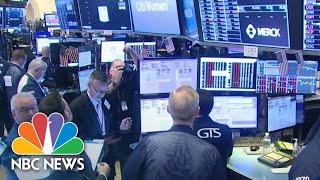 Stock Trading Halted After Markets Plunge At Market Open  NBC News [upl. by Ailec]