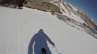 Skiing Passo Tonale Presena Glacier Top to Bottom March 2019 [upl. by Sabba]