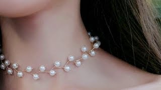 Pearl Necklace Making  DIY [upl. by Caren]