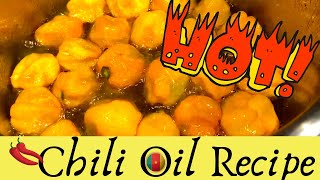 How to Make Chili Oil Hot Pepper Oil CAMEROONIAN STYLE [upl. by Cotter]