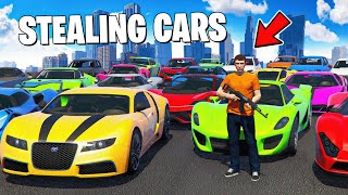 Stealing 100 Cars in GTA 5 RP [upl. by Aleris]