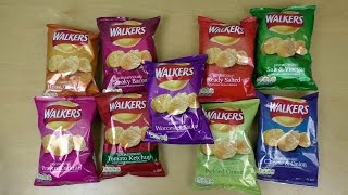 Walkers Crisps 9 Flavors Guide [upl. by Oaht]