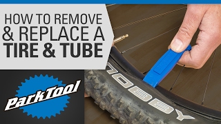 How to Remove and Install a Bicycle Tire amp Tube [upl. by Anirol818]