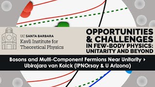 Bosons and MultiComponent Fermions Near Unitarity ▸ Ubirajara van Kolck IPNOrsay amp U Arizona [upl. by Avictor]