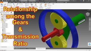 Planetary involute gear system  Autodesk Inventor [upl. by Leiru]