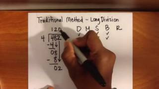 Traditional Method of Long Division [upl. by Mehcanem516]