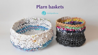 Plarn baskets [upl. by Markson303]