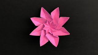 Origami Paper Flower 🌸 [upl. by Nahtanaoj]