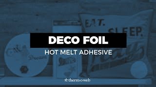 How To Use Deco Foil Hot Melt Adhesive [upl. by Nemra34]