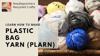 Plastic Bag Yarn  How to Make Plastic Bag Yarn Plarn [upl. by Waynant]