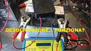 Ripristinare batterie solfatate con capacità ridotta  riciclare batterie auto e moto [upl. by Nebra]