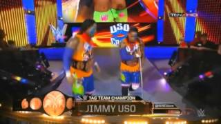 jimmy uso make his entrance without jey [upl. by Norrahc14]