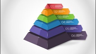 How to create 3D pyramid in Microsoft PowerPoint PPT tricks [upl. by Eah]