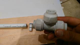 Part 3  INSTALLING JG SPEEDFIT PLUMBING PIPE FITTINGS [upl. by Ahsiek]