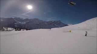 Passo del Tonale pista blu Valbiolo [upl. by Enerod]