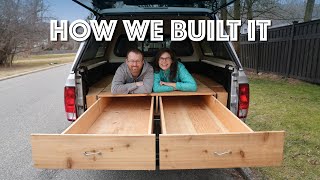 Our Truck Bed Drawers Build Easy Simple amp Removable [upl. by Eyt]