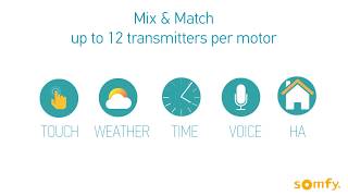 Somfy Powered Rolling Shutter Adding and Deleting RTS Transmitters [upl. by Giacomo]