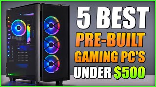 5 Best PreBuilt Gaming PCs Under 500 on Amazon 2022 [upl. by Emilia]